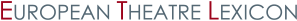 European Theatre Lexicon